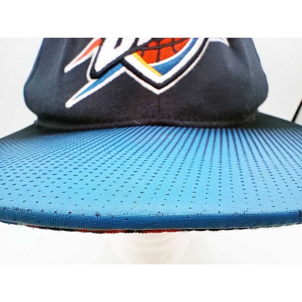 Hat OKC Thunder Snapback Cap Mitchell & Ness Basketball Flat Brim 2014 - Picture 4 of 16